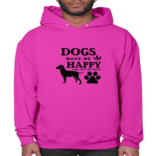 Dogs Make Me Happy Style 44# - dogs- Hoodie