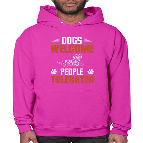 Dogs Welcome People Tolerated Style 207# - dogs- Hoodie