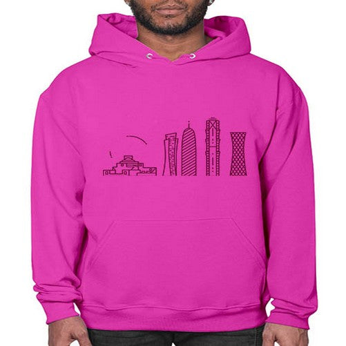 Doha 672# - cities- Hoodie