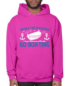 Double the Pleasure Go Boating 15# - boats- Hoodie