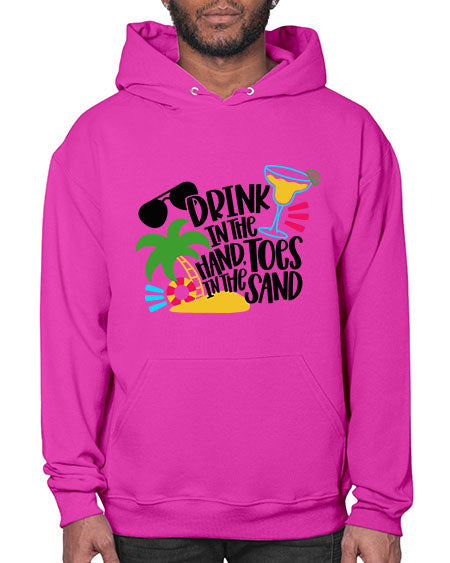 Drink In The Hand Toes In The Sand Style 48# - summer- Hoodie