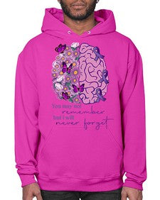 Floral Brain I Will Never Forget 146# - alzheimers- Hoodie