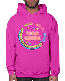 Hello third Grade Pencil 346# - third grade- Hoodie