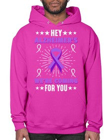 HeyAlzheimerswearecoming 159# - alzheimers- Hoodie