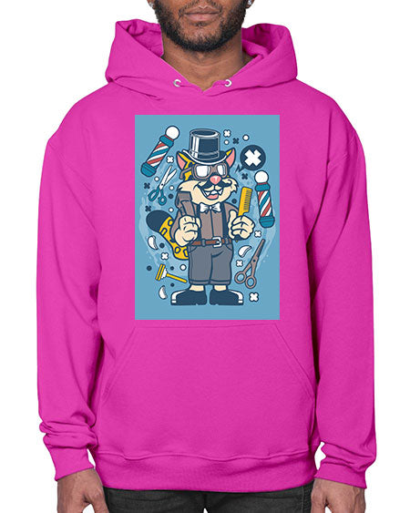 Hipster Barber Leopard835# - barber- Hoodie
