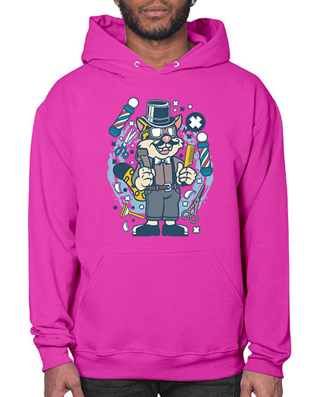 Hipster Barber Leopard836# - barber- Hoodie