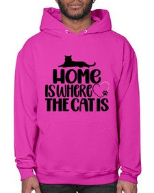 Home Is Where The Cat is Style 93# - cats- Hoodie