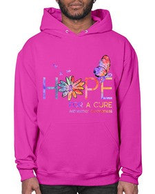 Hope For A Cure Alzheimer Awareness Flower 162# - alzheimers- Hoodie