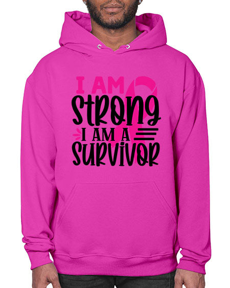 I Am Strong I Am a Survivor 19# - breast cancer- Hoodie