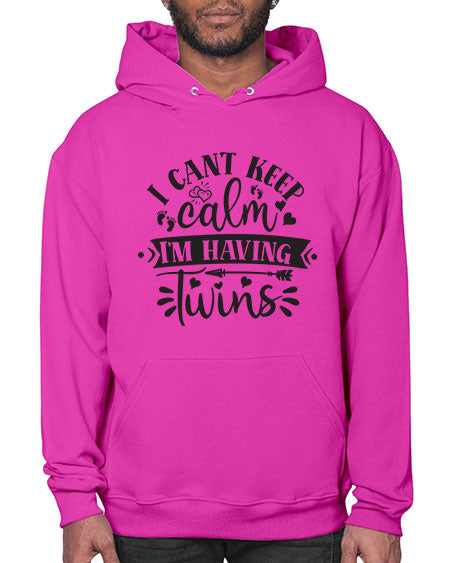 I can t keep calm I m having twins 339# - pregnancy- Hoodie