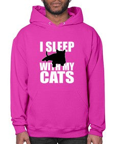 I sleep With My Cats - cats- Hoodie
