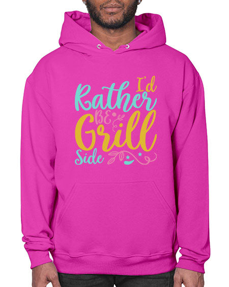 ID RATHER BE GRILL SIDE Style 62# - summer- Hoodie
