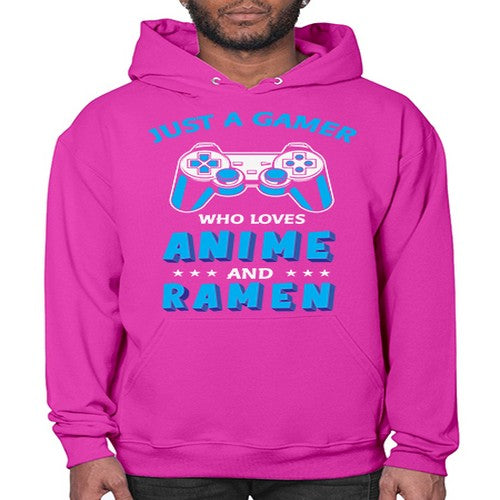 Just A Gamer Who Loves Anime and Ramen 262# - anime- Hoodie