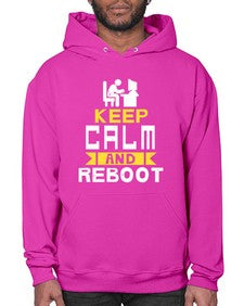 Keep Calm and reboot 27# - computer- Hoodie