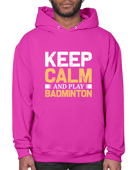 Keep calm 958# - badminton- Hoodie