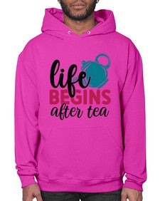 Life Begins After Tea 1298# - tea- Hoodie
