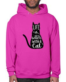 Life Is Better With A Cat Style 98# - cats- Hoodie