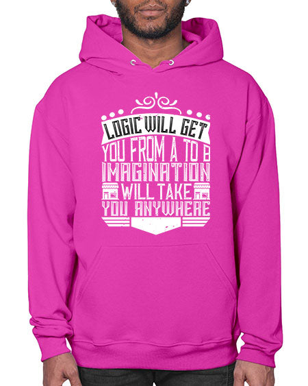 Logic will get you from A to B Imagination will take you anywhere Style 278# - architect- Hoodie