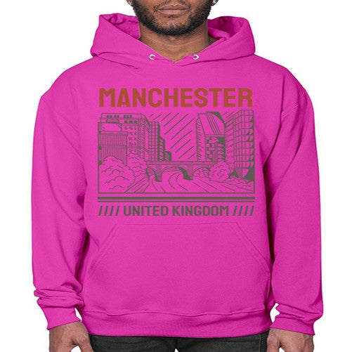Manchester 1228# - cities- Hoodie