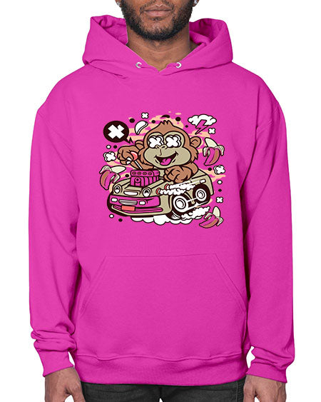 Monkey Hotrod - monkey- Hoodie
