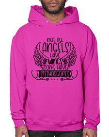 Not All Angels Have Wings Some Have Stethoscopes Style Style 1135# - nurse- Hoodie