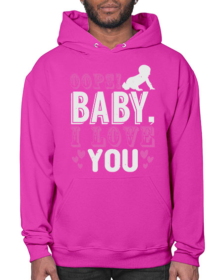 Oops Baby I love You Style 180# - baby- Hoodie