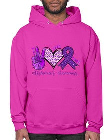 Peace Love Cure Alzheimer Awareness 205# - alzheimers- Hoodie