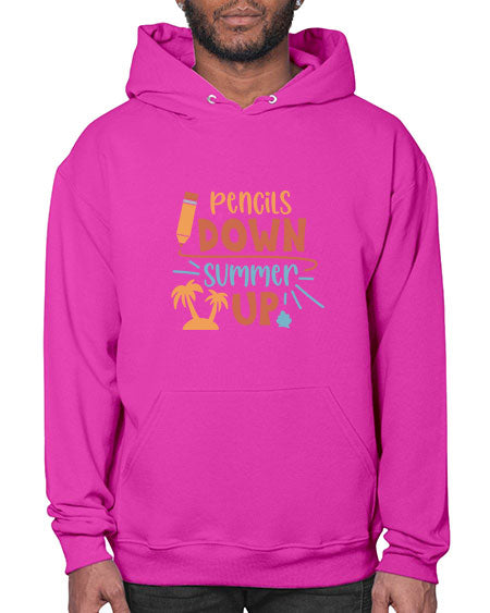 Pencils down summer up 86# - summer- Hoodie