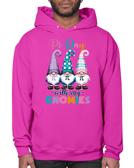 Pi Day Gnomies Funny Teacher 18# - pi- Hoodie