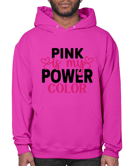 Pink is My Power Color 11# - breast cancer- Hoodie