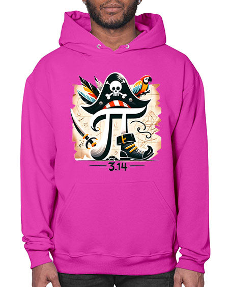Pirate Pi Day Sublimation Design 39# - pi- Hoodie