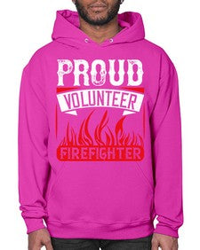 Proud Volunteer Firefighter Style 35# - volunteer- Hoodie