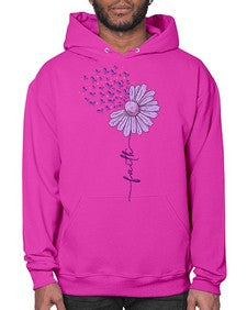 Purple Daisy Faith AlzheimerS Awareness 209# - alzheimers- Hoodie