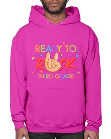 Ready to Rock third Grade 737# - third grade- Hoodie