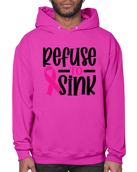 Refuse to Sink 9# - breast cancer- Hoodie