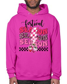 Retro Strawberry Festival Season 1505# - strawberry- Hoodie
