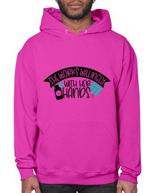 She Works Willingly With Her Hands Style Style 1389# - nurse- Hoodie