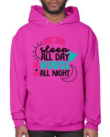 Sleep All Day Nurse All Night Style Style 1397# - nurse- Hoodie