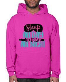 Sleep All Day Nurse All Style Style 1399# - nurse- Hoodie