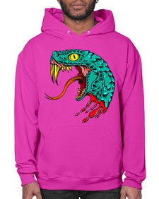 Snake 227# - cartoon animals- Hoodie