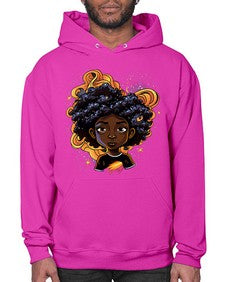 Sparkling Black Girl Design 12# - black girls or women- Hoodie