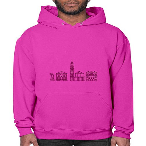 Split 1876# - cities- Hoodie