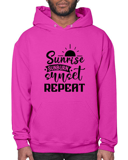 Sunrise sunburn sunset repeat 01# - summer- Hoodie
