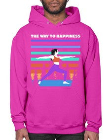 The Way to Happiness 566# - yoga- Hoodie