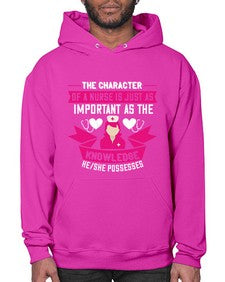 The character of a nurse is just as important as the knowledge heshe possesses Style 1505# - nurse- Hoodie