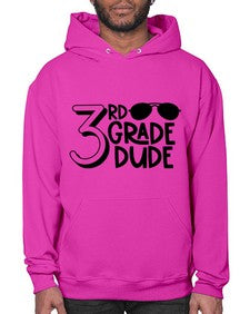 Third Grade Dude 957# - third grade- Hoodie
