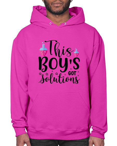 This Boy s Got Solutions 20# - general science- Hoodie
