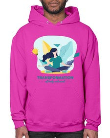 Transformation of Body and Mind 587# - yoga- Hoodie