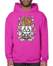 Vegetable Skull Head 1195# - skull and bones- Hoodie