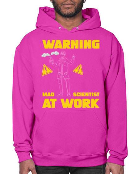 WarningMadScientistAtWorkScientistSkinite Scientist Skinite 13# - general science- Hoodie